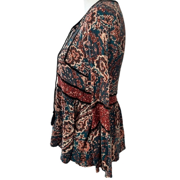 American Eagle Boho Tassel Shirt Size XS - Picture 6 of 11